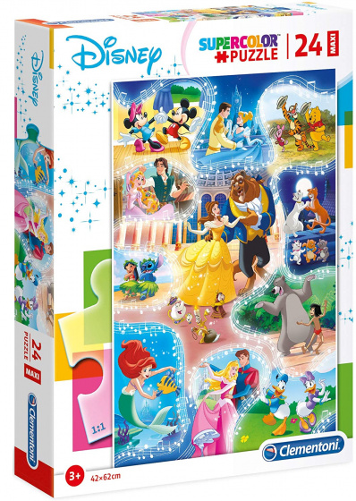 Clementoni legpuzzel disney junior 35,5 x 48,5 cm 24 stukjes
