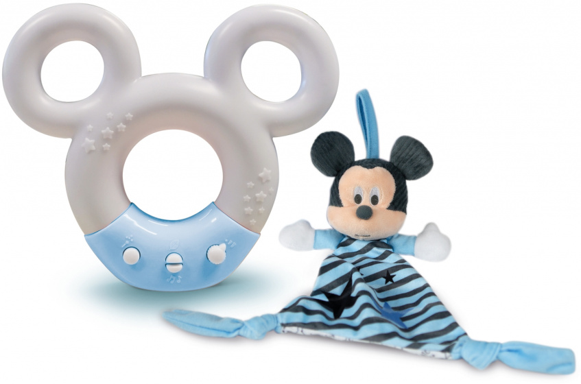 Clementoni nočné svetlo Baby Mickey junior 32 x 22 cm bielo/modré