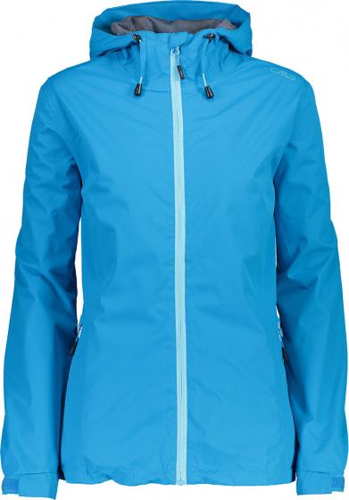 raincoat Fix Hood ladies polyester light blue size 42