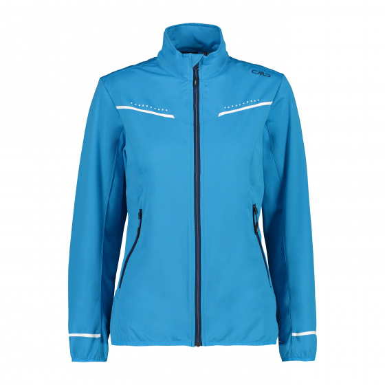 softshell jacket ladies polyester light blue size 48