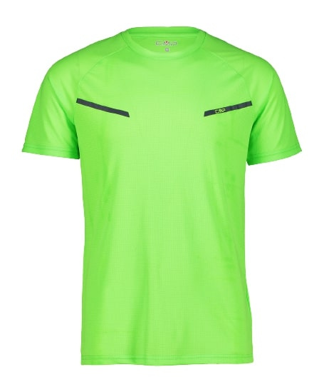 T-shirt men polyester light green size S