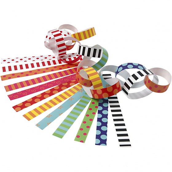 Colortime glanspapier stroken 1,5 x 16 cm 400 stuks