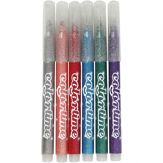 Colortime trblietky hrúbka linky 4,2 mm viacfarebné 6 kusov