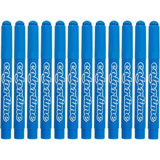 Colortime stiften lijndikte 5 mm lichtblauw 12 stuks
