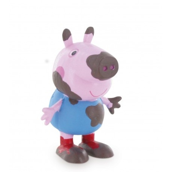play figure Peppa Pig: George Mud 6 cm pink