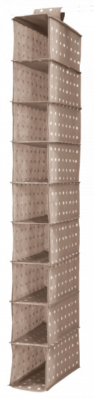 Compactor závesný botník hnedé bodky 15 x 30 x 128 cm