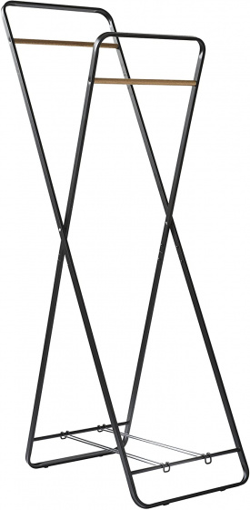 Compactor vešiak na šaty 43 x 66 x 153 cm oceľový čierny