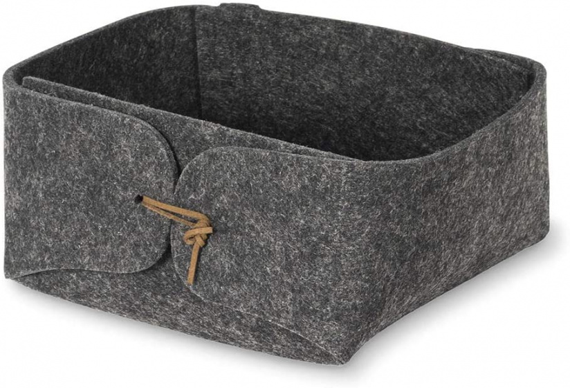 Compactor košík 19 x 19 x 12 cm filc tmavošedá