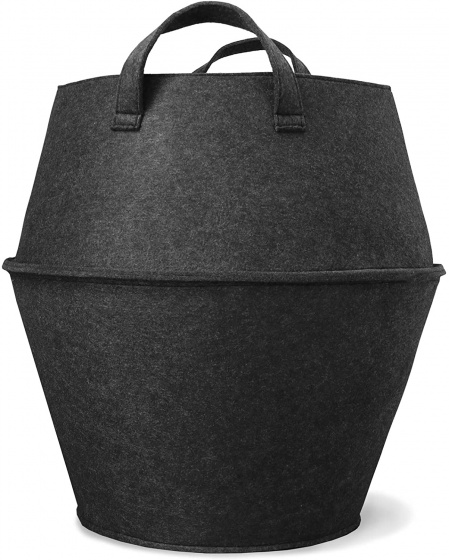 Compactor skladací košík Belly 35 x 55 cm filc tmavošedá