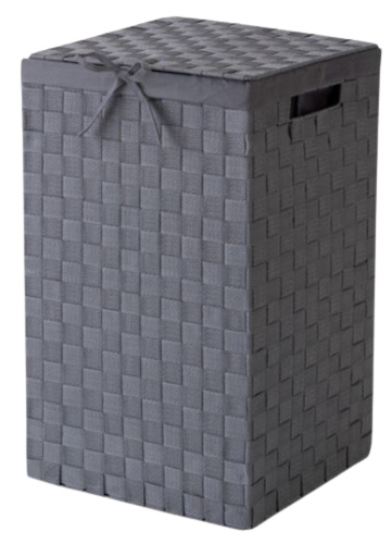 Compactor štvorcový kôš na prádlo Stan textilný 45 litrov šedý