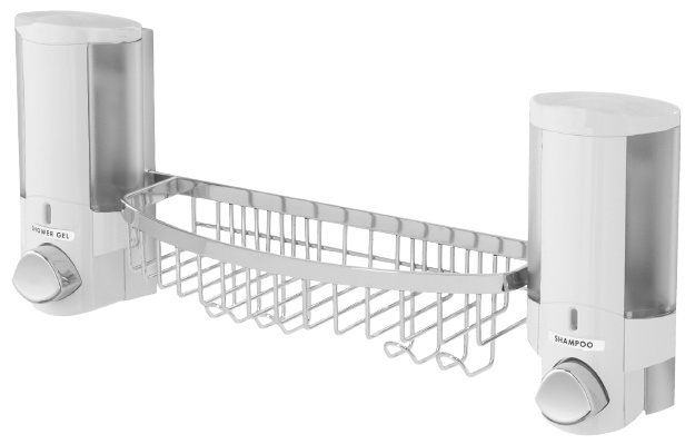 Compactor dávkovač mydla Dubbel 44 cm chróm biely