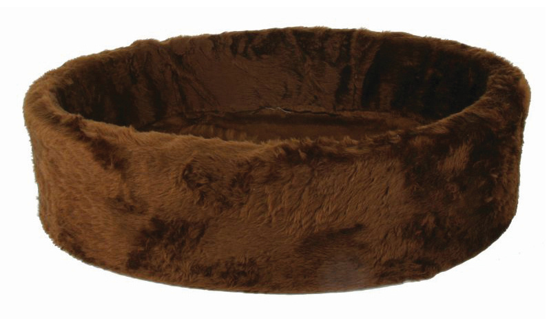 pet basket Bont 40 x 21 cm plush brown