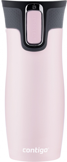 drinking bottle West Loop 470 ml RVS light pink/black