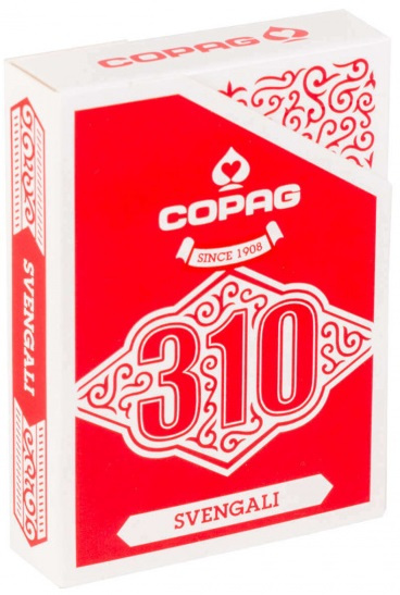 Copag kaartenset illusie svengali 9 x 6,7 cm karton rood/wit