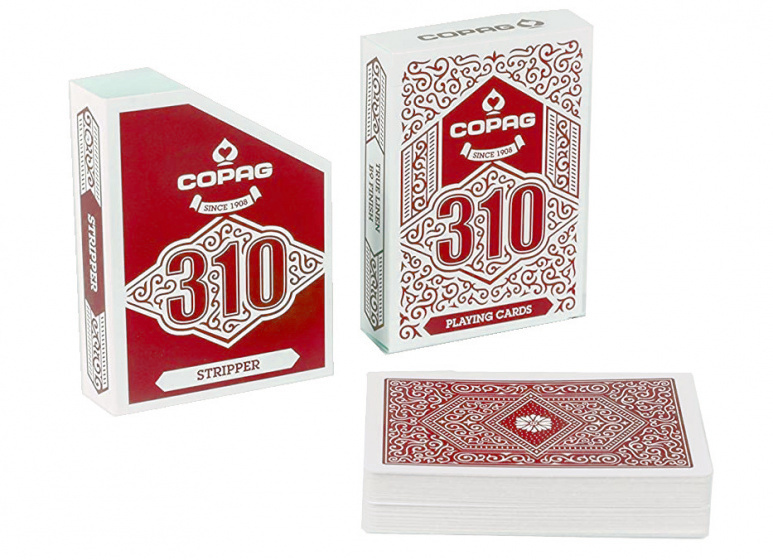 Copag speelkaarten 310 stripper goochelaars rood 55 delig
