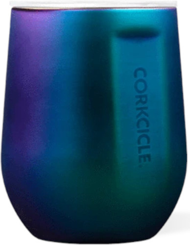 Corkcicle pohár na pitie Dragonfly Stemless 355 ml nerez modrá/fialová
