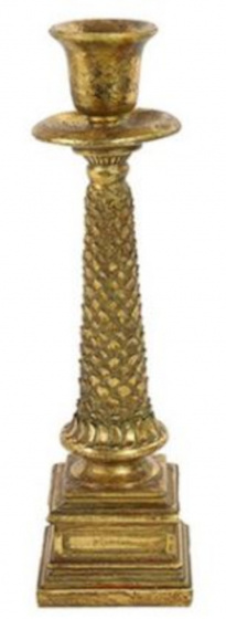TOM svietnik Calix 9 x 31,5 cm polyresin zlatý