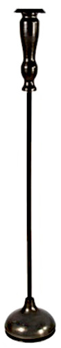 Non-Branded svietnik Eustis 67 cm oceľ/nikel čierny