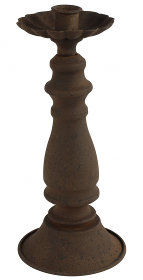 Non-Branded svietnik Riley 11 x 26,5 cm oceľová hrdza