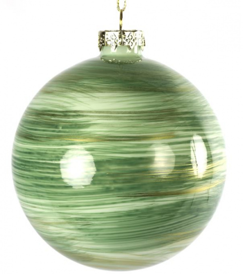Non Branded kerstbal Noury 8 cm glas groen Non Branded kerstbal Noury 8 cm glas groen