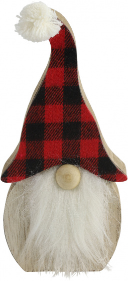 Neznačkový Santa Claus Tim 7 x 15 cm drevo/textil červená/čierna