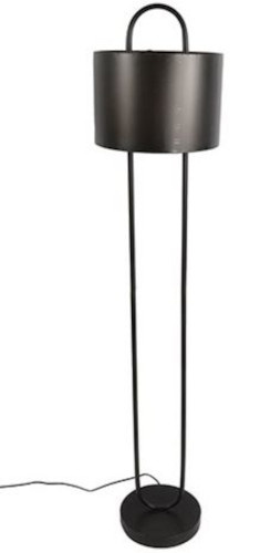 Non-Branded stojaca lampa Paxton 166 cm E27 oceľ 40W čierna