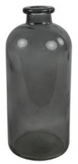 Non-Branded váza Dawn 11 x 25 cm sklo tmavo šedá