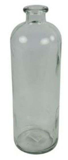 Non-Branded váza Dawn 11 x 33 cm sklo transparentné