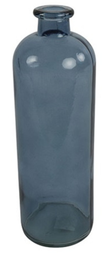 Non-Branded váza Dawn 33 x 11 cm sklenená modrá