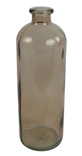 Non-Branded váza Dawn 33 x 11 cm sklenená hnedá