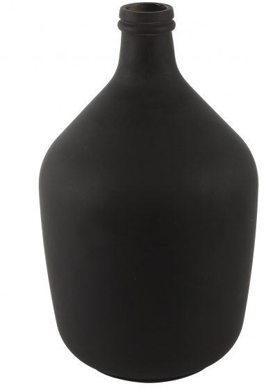 Non-Branded váza Jessy 38 x 23 cm sklenená čierna