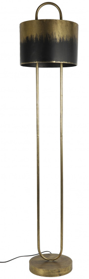 Non-Branded stojaca lampa Paxton 166 cm E27 oceľ 40W zlatá