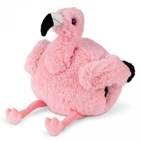 hand warmer/hug Flamingo junior 35 cm pink
