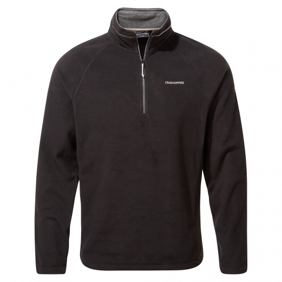 dres Corey VI Half Zip pánsky polyester čierny mt L
