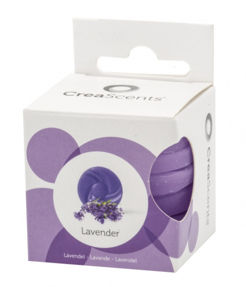 Creascents waxchips lavendel 5 cm lila 6 stuks Creascents waxchips lavendel 5 cm lila 6 stuks