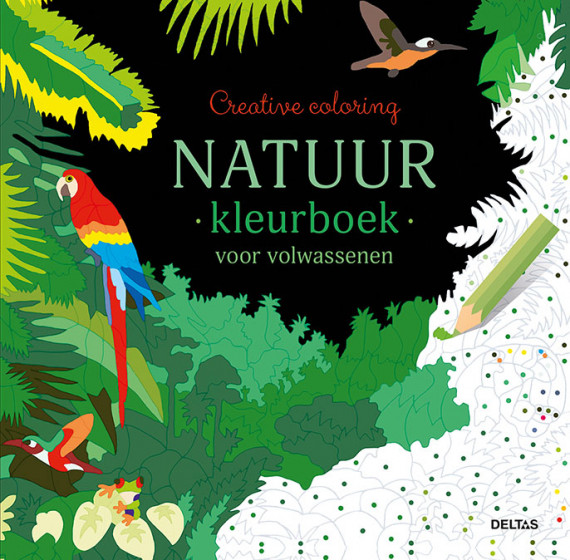Deltas Creative Coloring Natuur kleurboek voor volwassenen Deltas Creative Coloring Natuur kleurboek voor volwassenen