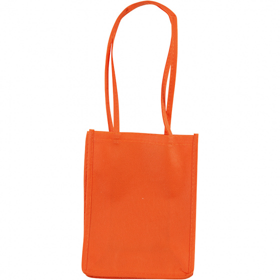 cotton bag 20 x 15 x 7 cm orange