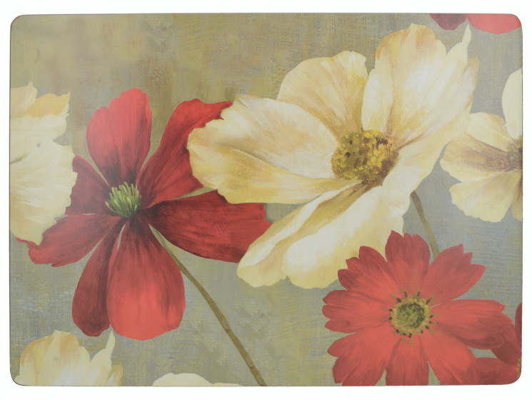 Creative Tops placemats Flower Study 30 x 23 cm kurk 6 stuks Creative Tops placemats Flower Study 30 x 23 cm kurk 6 stuks