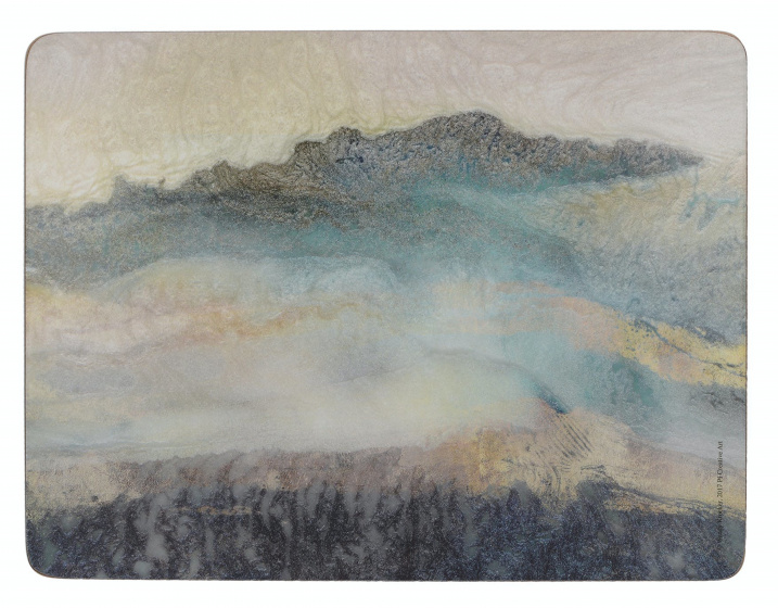 Creative Tops placemats Lustre Mineral 30 x 23 cm kurk grijs 6 stuks Creative Tops placemats Lustre Mineral 30 x 23 cm kurk grijs 6 stuks
