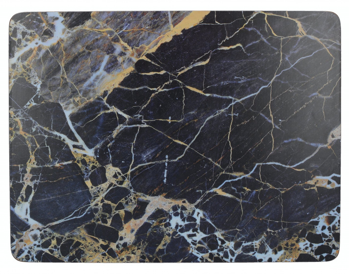 Creative Tops placemats Navy Marble 30 x 23 cm kurk navy 6 stuks Creative Tops placemats Navy Marble 30 x 23 cm kurk navy 6 stuks