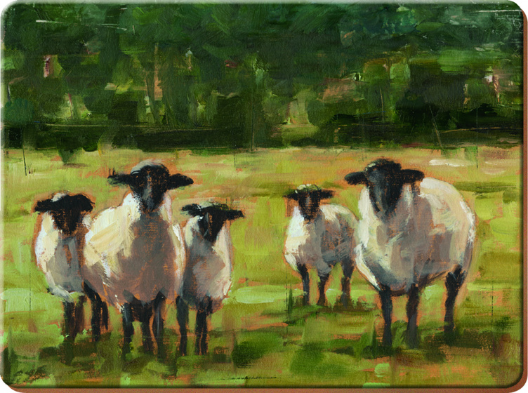 Creative Tops placemats Sheep 30 x 23 cm kurk groen 6 stuks Creative Tops placemats Sheep 30 x 23 cm kurk groen 6 stuks
