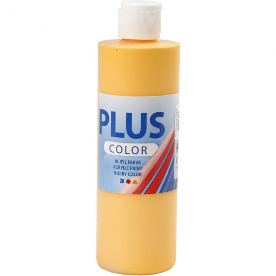 Creotime acrylverf 'plus color' zonnegeel 250ml