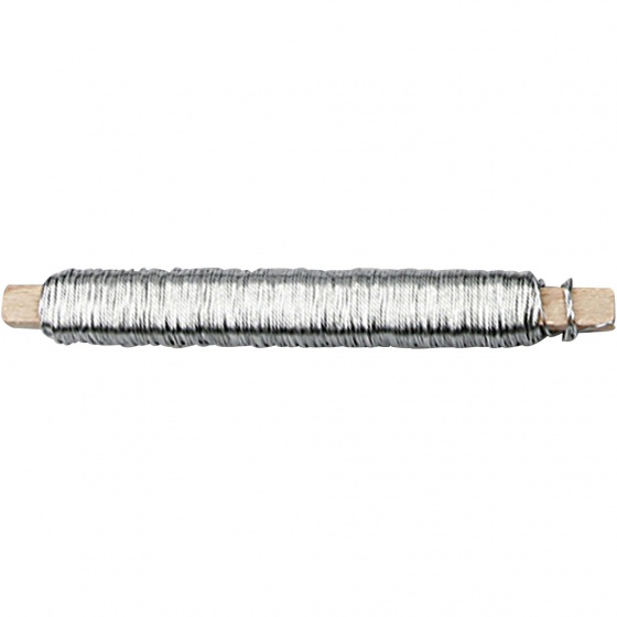 Creotime bloemendraad 50 m 0,6 mm zilver