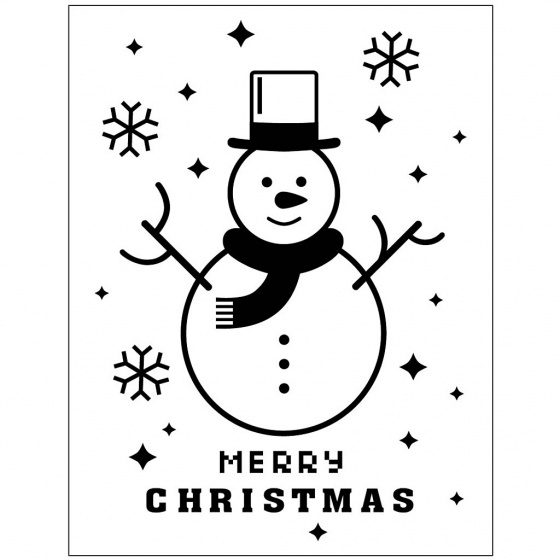 Creotime embossingfolder 11 x 14 cm sneeuwpop