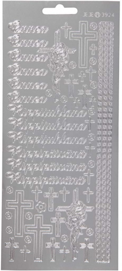 Creotime foliestickers onnea rippyhlana 58 stuks zilver