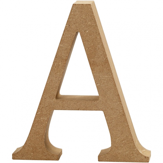 wooden letter A 8 cm