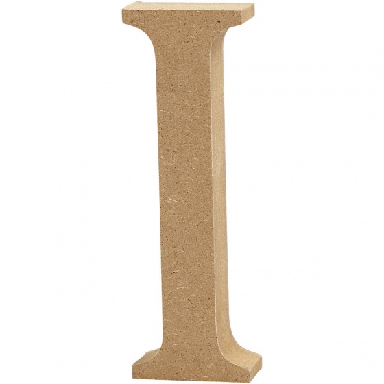 wooden letter I 8 cm