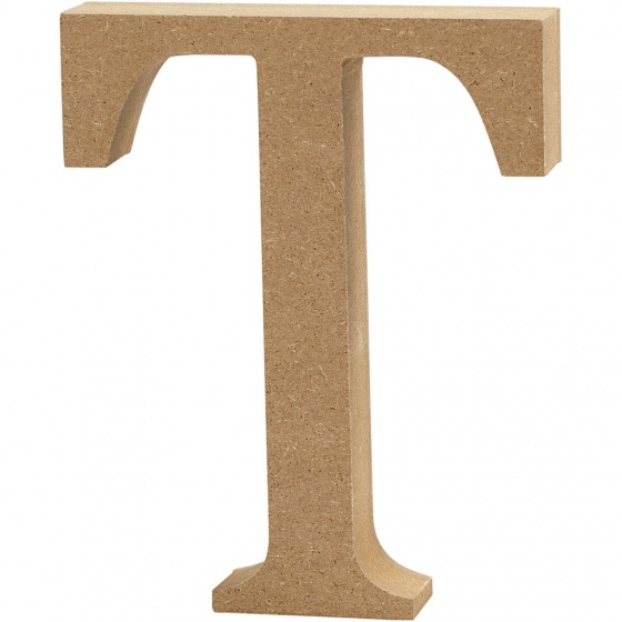 wooden letter T 8 cm