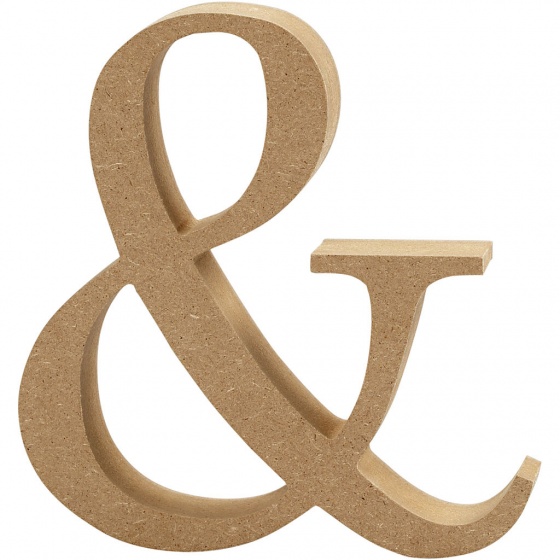 wooden symbol & 8 cm