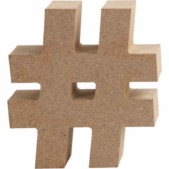 Creotime houten symbool 8 cm